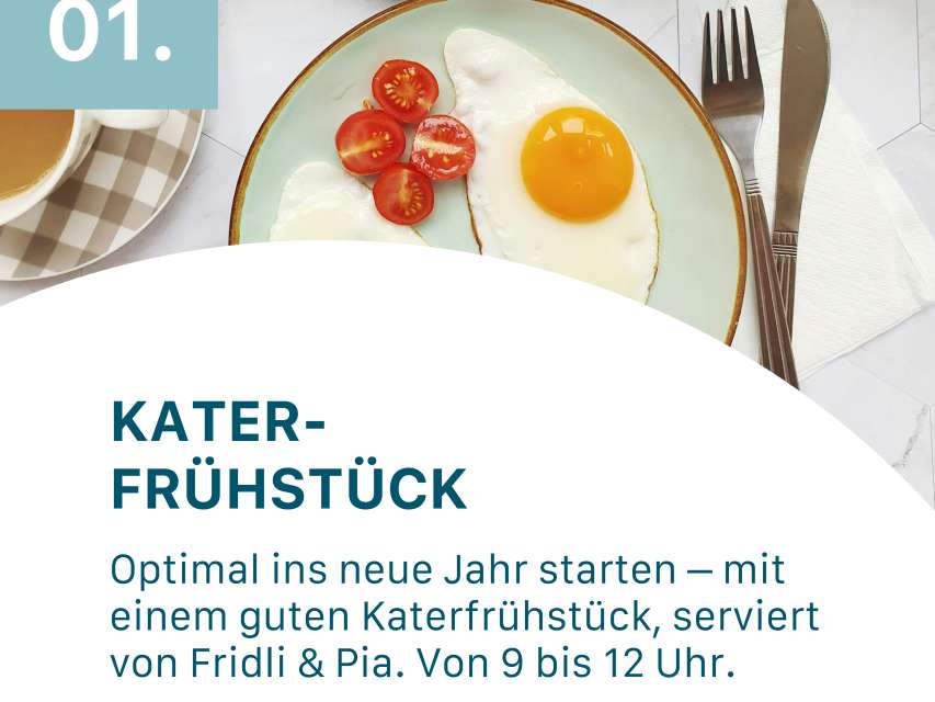 Katerfrühstück in der Markthalle